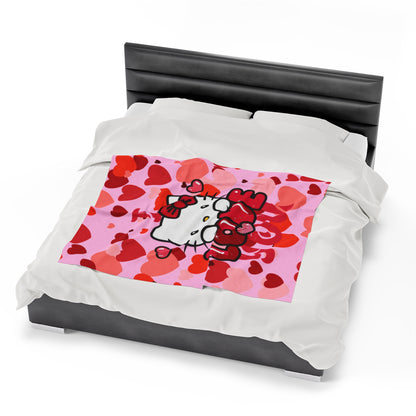 OMNI™ Hello Kitty Valentine's Day Velveteen Plush Blanket