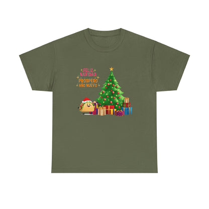 OMNI™ Taco Santa Christmas Holiday Themed Unisex Heavy Cotton T-Shirt