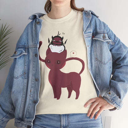 OMNI™ Nero and Rouge Duo Unisex Heavy Cotton T-Shirt