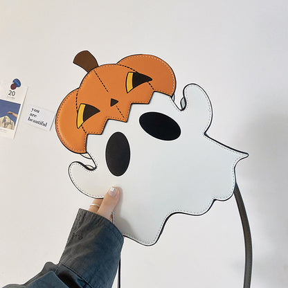 OMNI™ 3D Halloween Cartoon Pumpkin Ghost Shoulder Bag