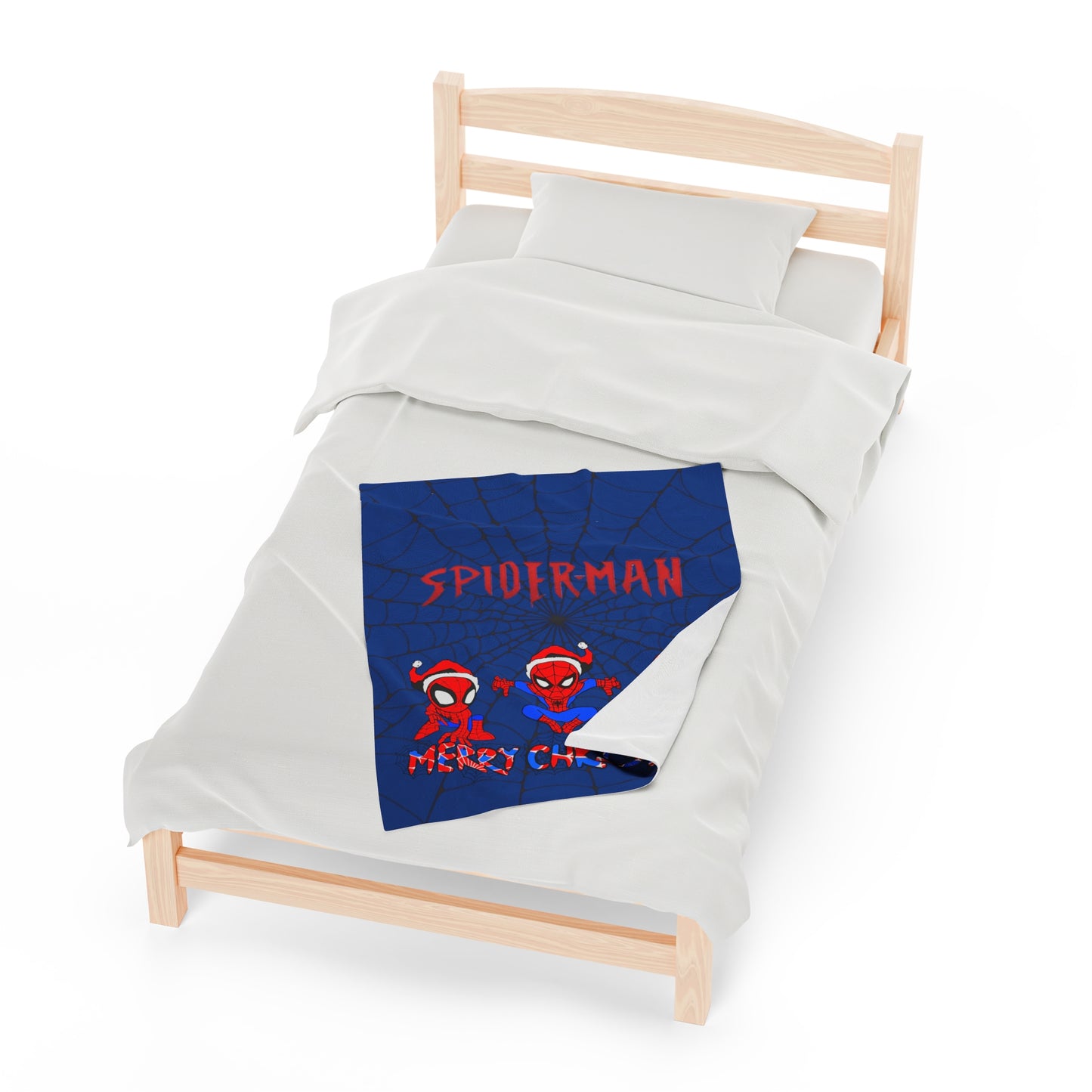 OMNI™ Spider-man Christmas Themed Velveteen Plush Blanket