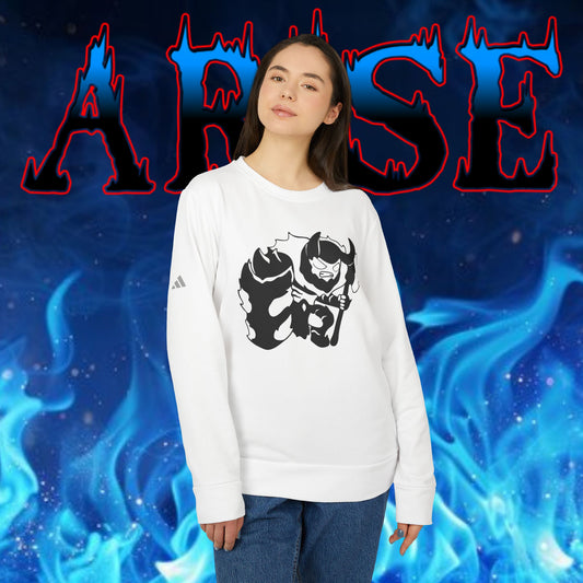 OMNI™ Solo Leveling Chibi Iron Adidas Unisex Fleece Crewneck Sweatshirt