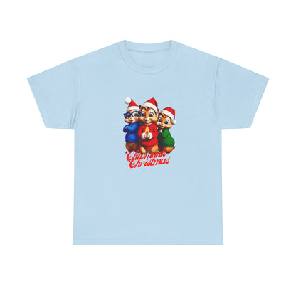 OMNI™ Chipmunk Christmas Unisex Heavy Cotton T-Shirt