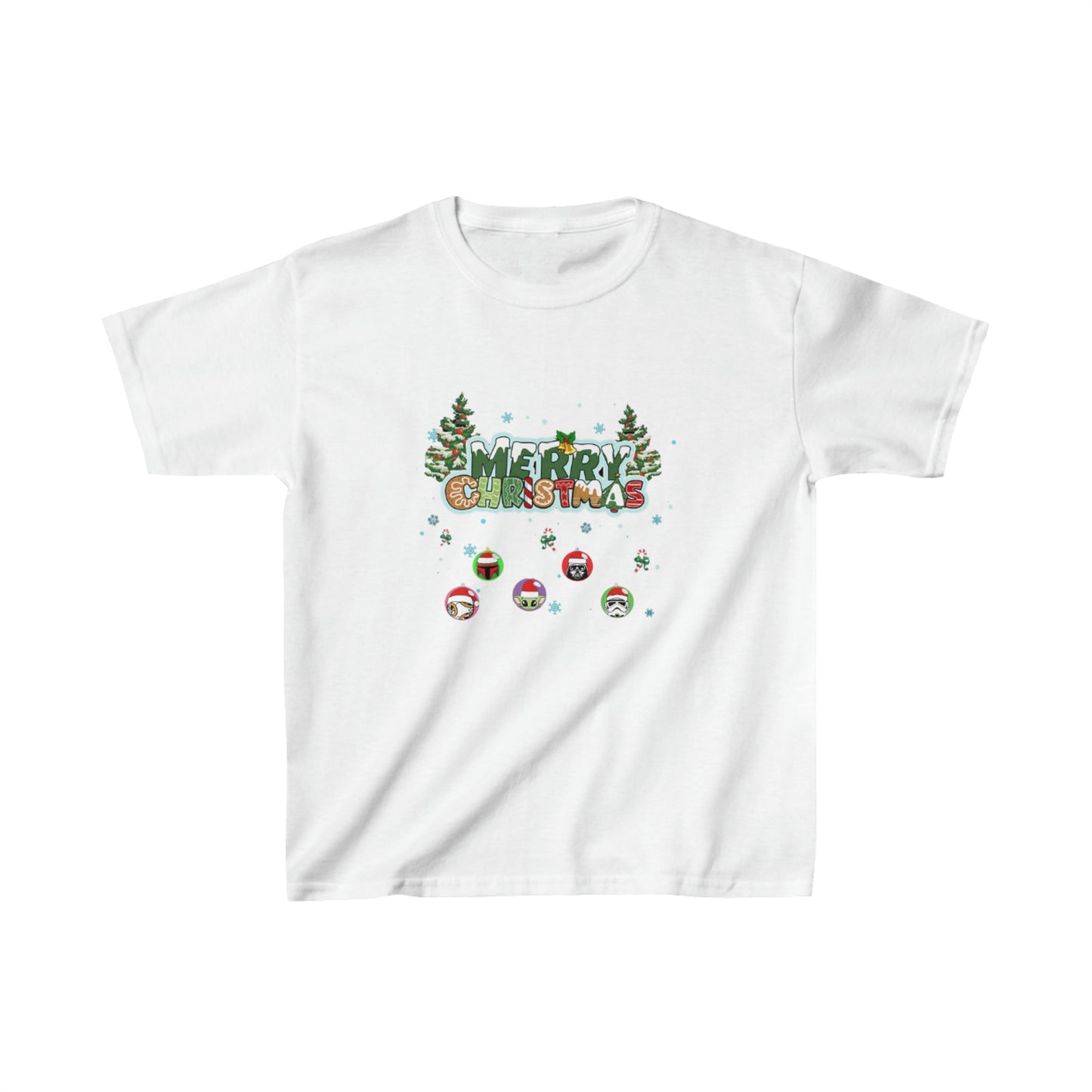 OMNI™ Star Wars Merry Christmas Kids Heavy Cotton T-Shirt