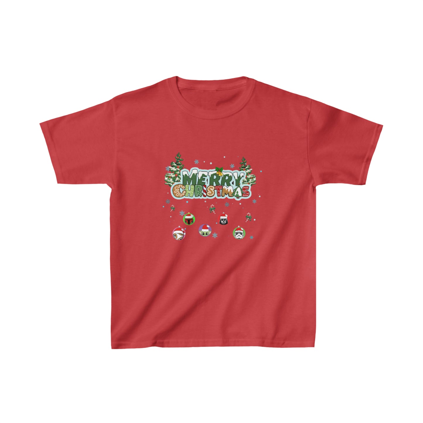 OMNI™ Star Wars Merry Christmas Kids Heavy Cotton T-Shirt