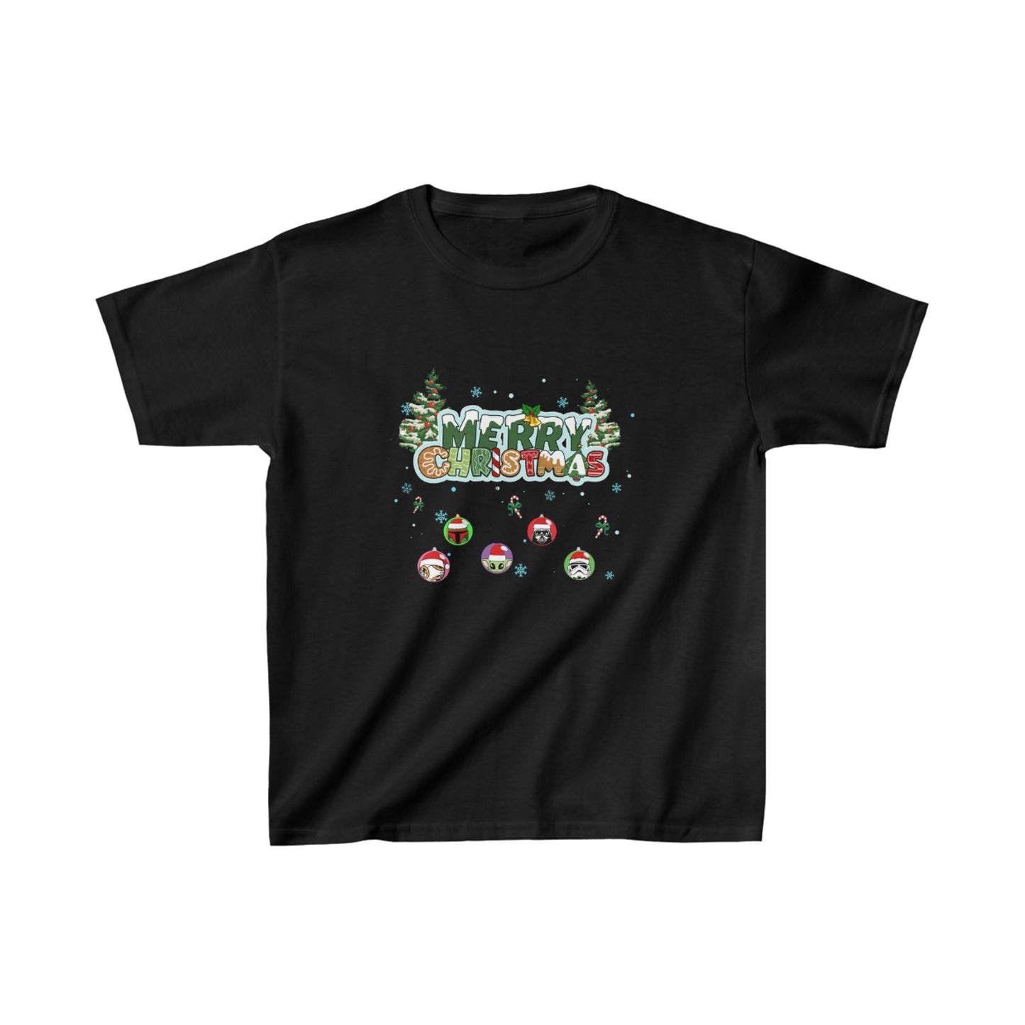 OMNI™ Star Wars Merry Christmas Kids Heavy Cotton T-Shirt