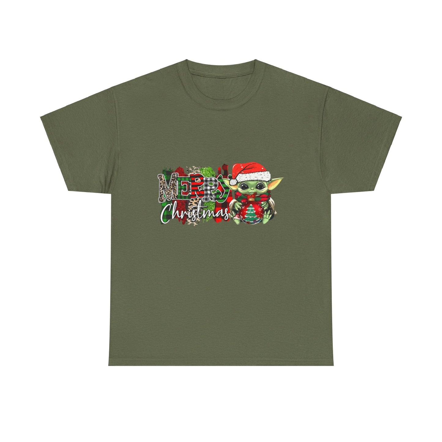 OMNI™ Baby Yoda Christmas Themed Unisex Heavy Cotton T-Shirt