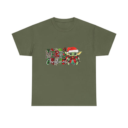 OMNI™ Baby Yoda Christmas Themed Unisex Heavy Cotton T-Shirt