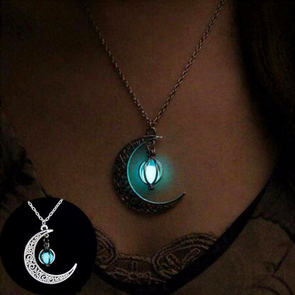 OMNI™ Glowing Moon Luminous Women's Charm Necklace