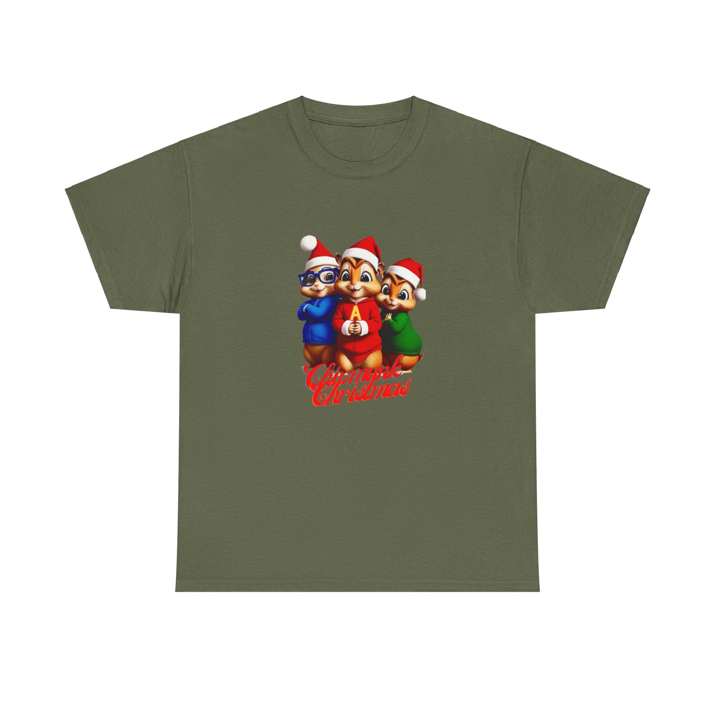 OMNI™ Chipmunk Christmas Unisex Heavy Cotton T-Shirt