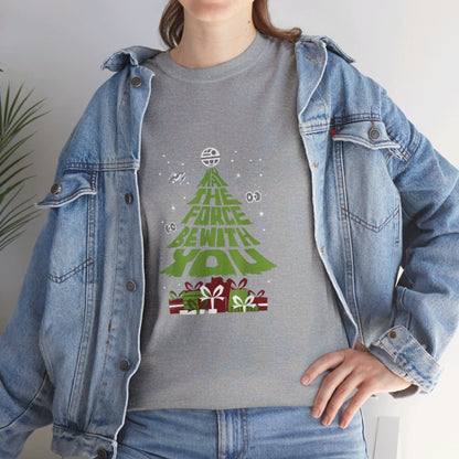 OMNI™ May The Force Be With You Christmas Tree Unisex Heavy Cotton T-Shirt