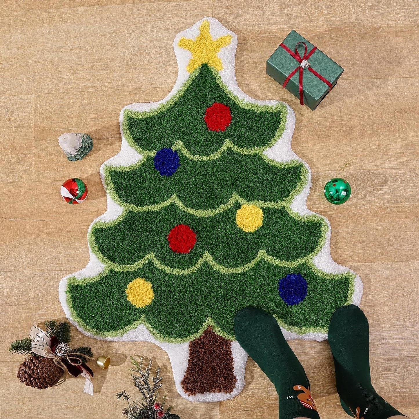 OMNI™ Christmas Themed Cashmere Floor Mat