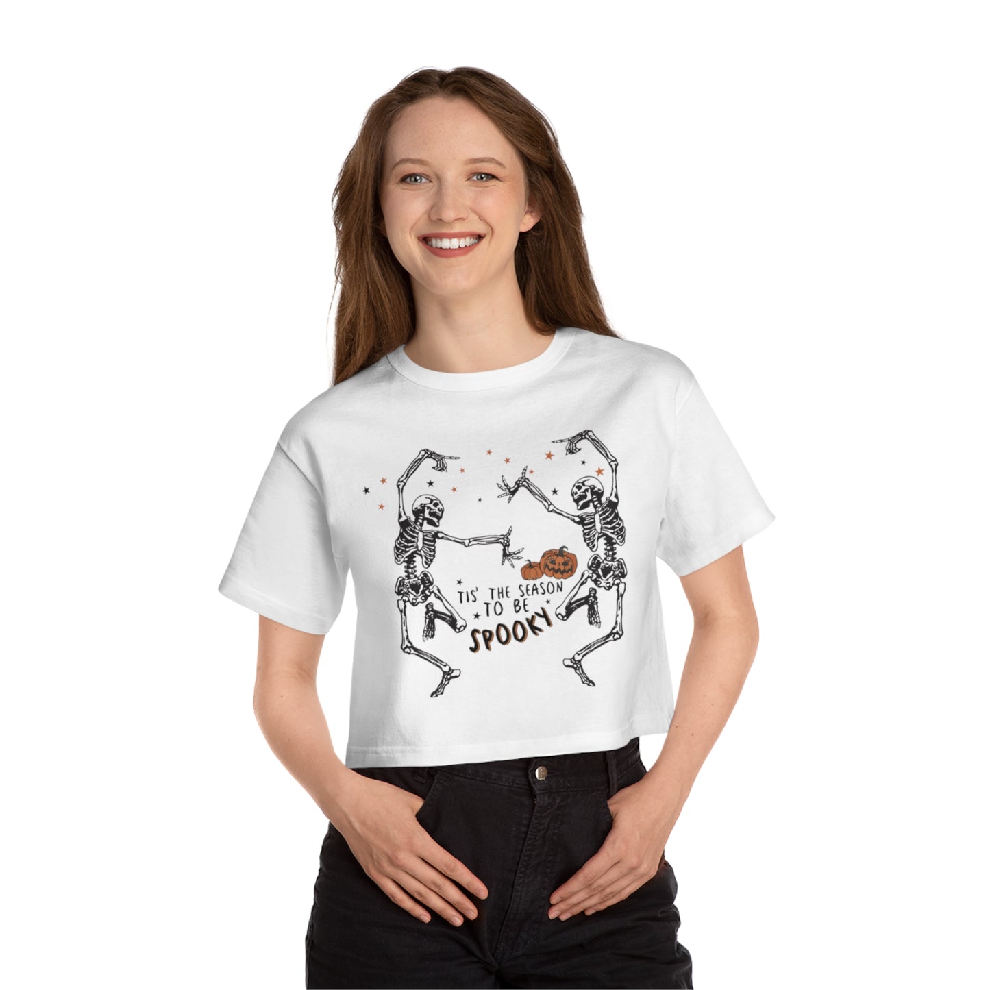 OMNI™ Tis The Season To Be Spooky Champion Women's Heritage Cropped T-Shirt