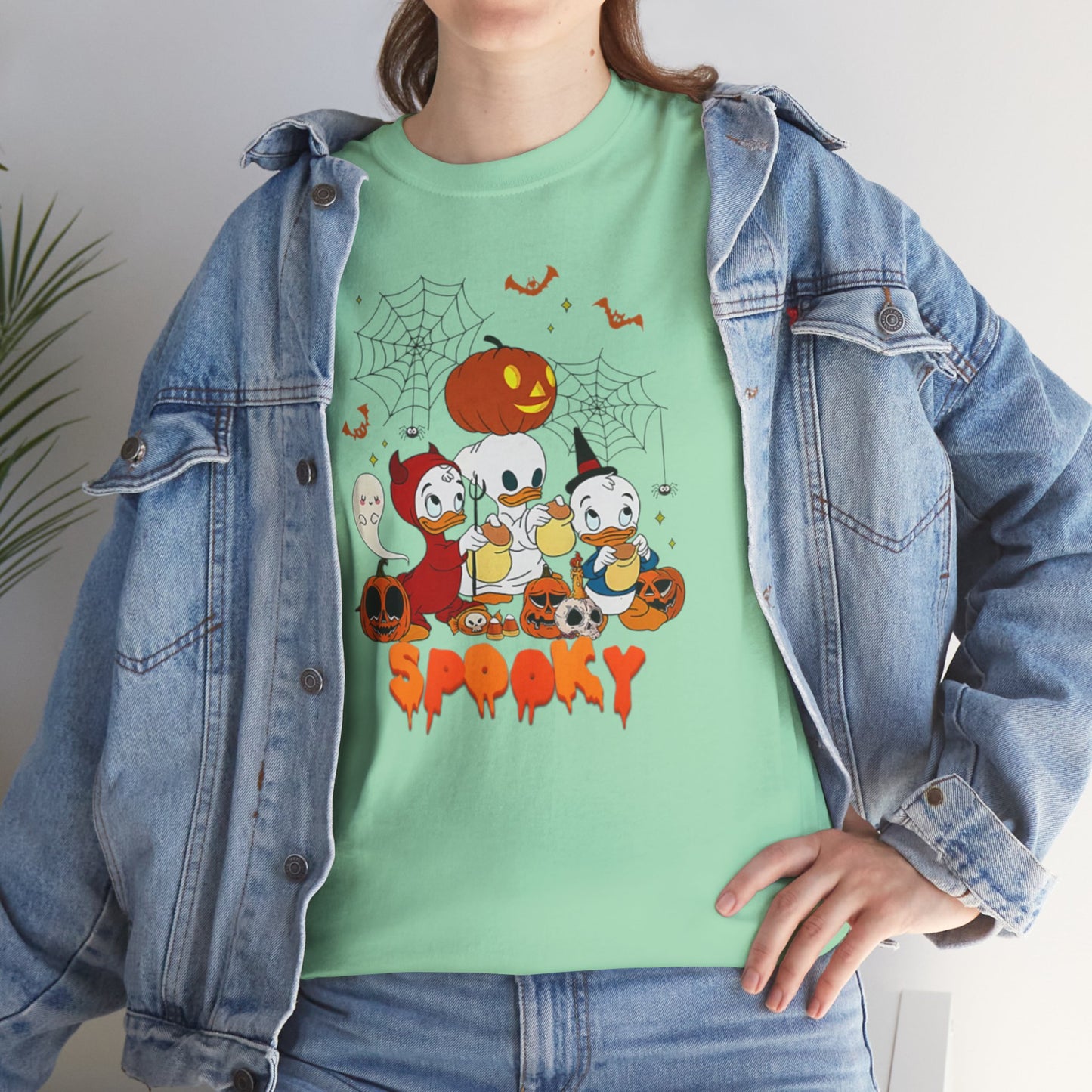 OMNI™ Spooky Halloween Duck Unisex Heavy Cotton T-Shirt