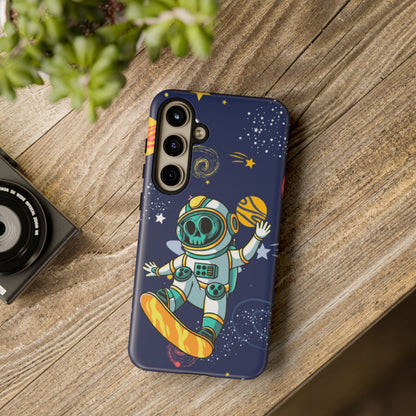 OMNI™ Skeleton Astronaut Space Surfer Double Layered Phone Case