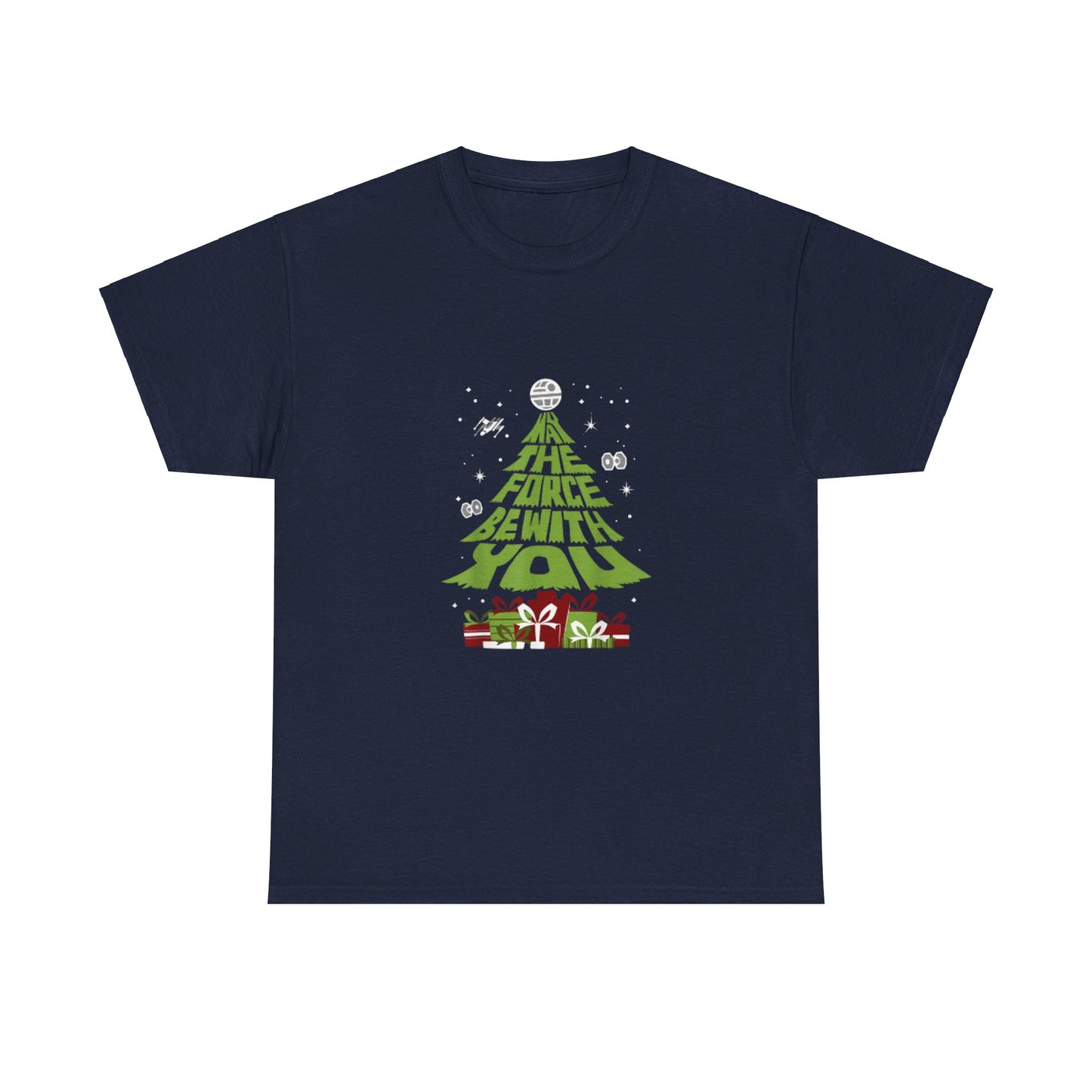 OMNI™ May The Force Be With You Christmas Tree Unisex Heavy Cotton T-Shirt