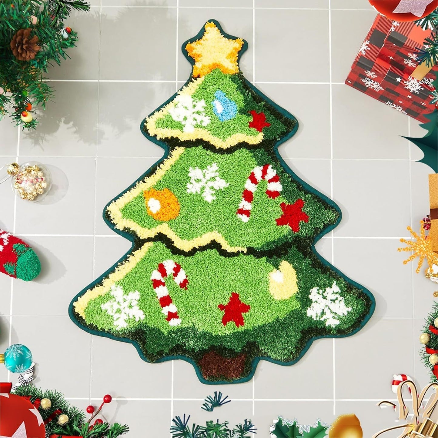 OMNI™ Christmas Themed Cashmere Floor Mat