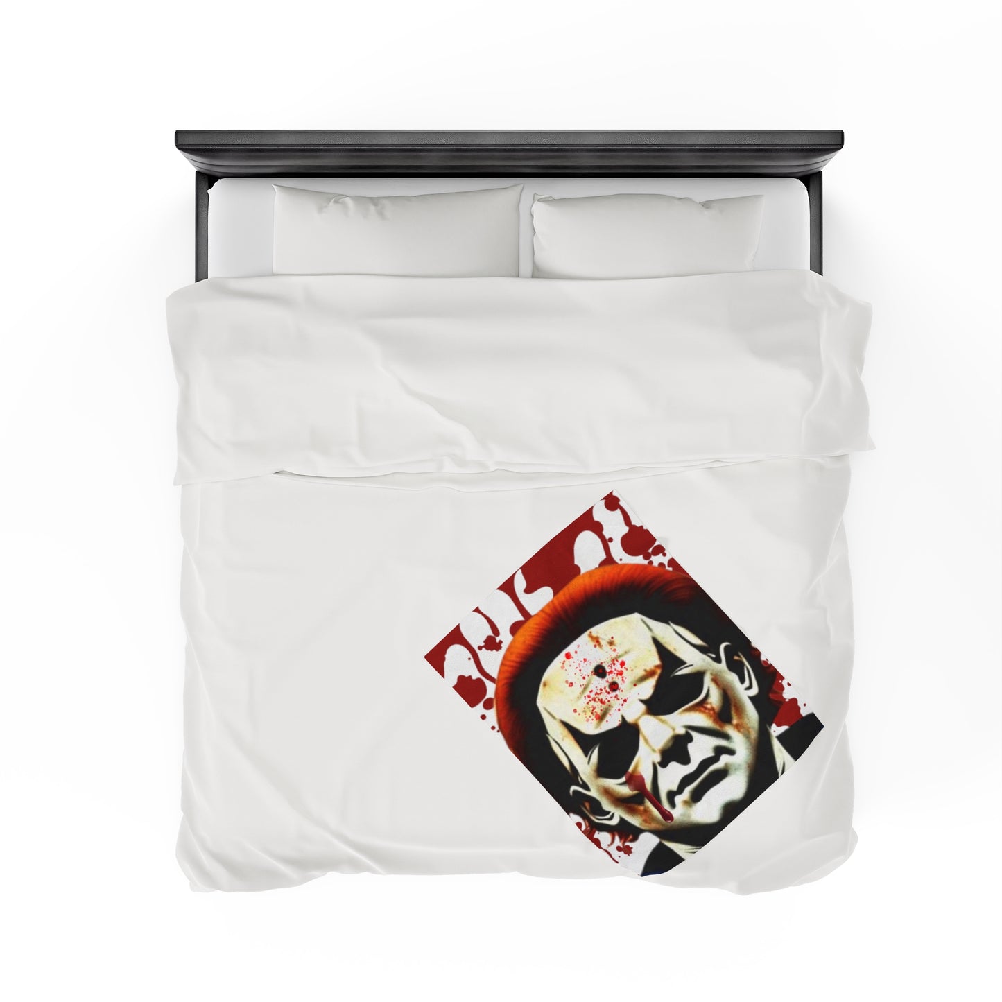 OMNI™ Michael Myers Design Velveteen Plush Blanket for Halloween