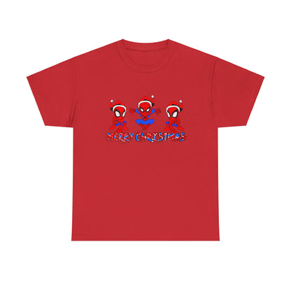 OMNI™ Spider-man Christmas Themed Unisex Heavy Cotton T-Shirt