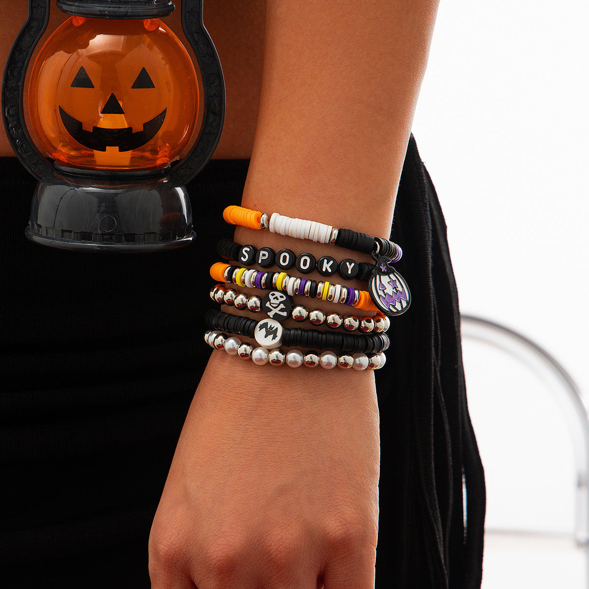 OMNI™ Simple Halloween Themed Crystal Bracelet Set