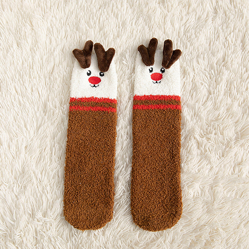 OMNI™ 3D Plush Coral Fleece Christmas Socks