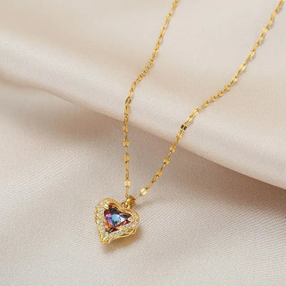 OMNI™ Ocean Heart Crystal Necklace