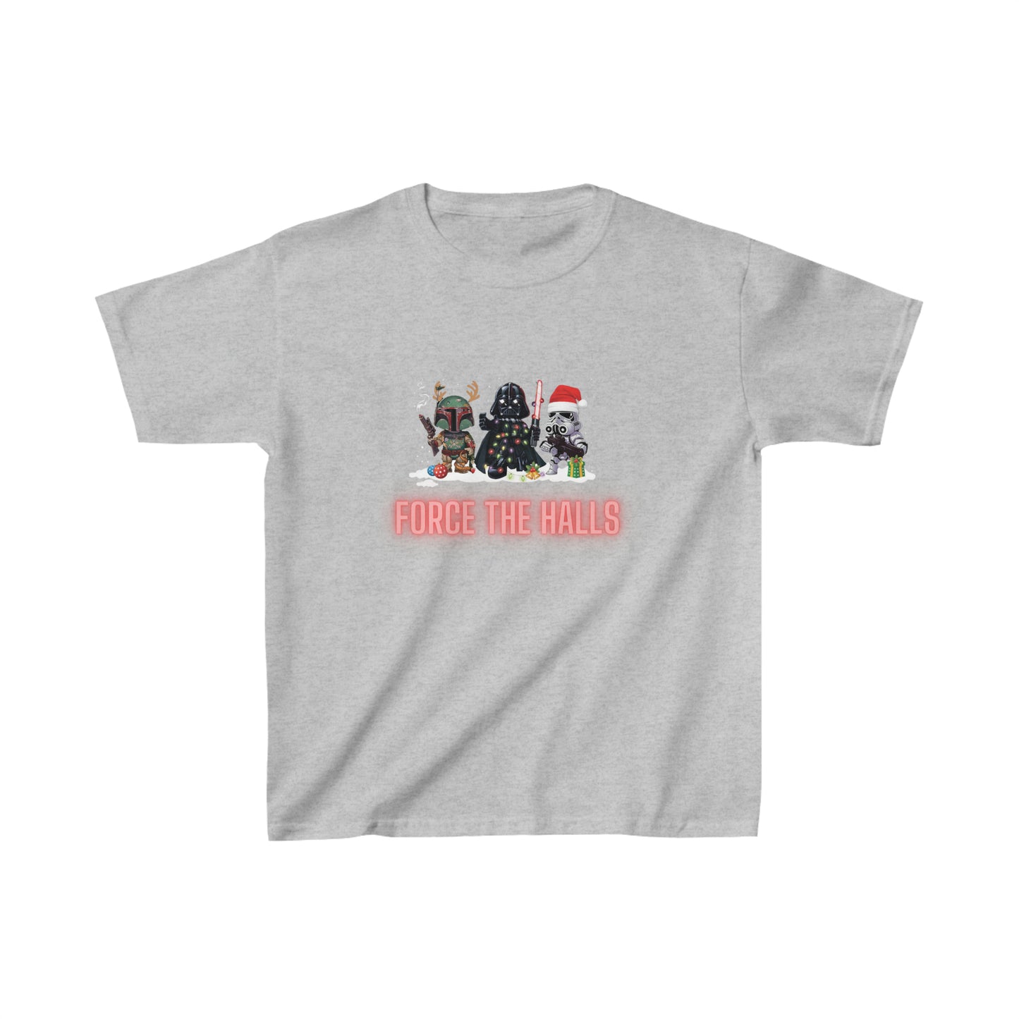 OMNI™ Star Wars Trio (Darth Vader, Boba Fett and Stormtrooper) Christmas Themed Kids Heavy Cotton T-Shirt