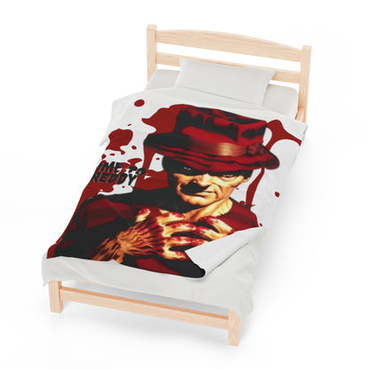 OMNI™ Freddy Krueger Design Velveteen Plush Blanket