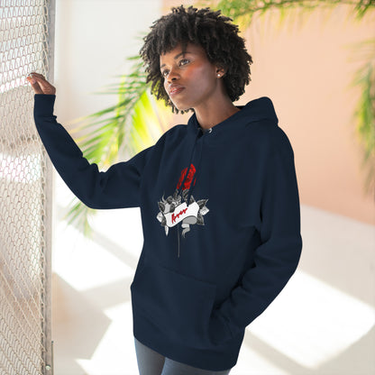 OMNI™ Roses Unisex Three-Panel Fleece Hoodie