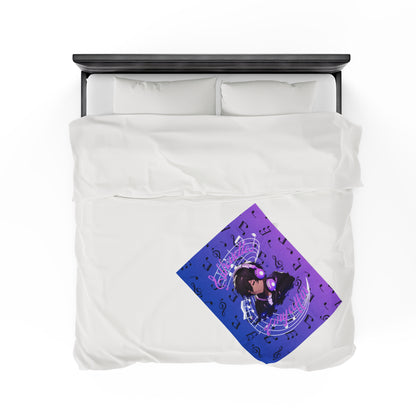 OMNI™ Silhouettes Of My Coffin Velveteen Plush Blanket