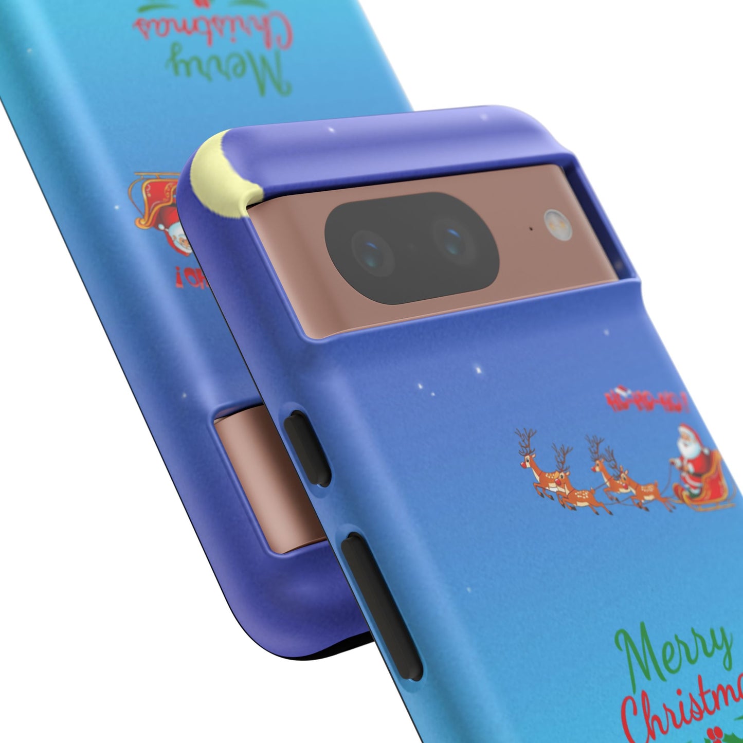 OMNI™ Santa and His Reindeer (Merry Christmas) Starry Night Double Layered Phone Cases