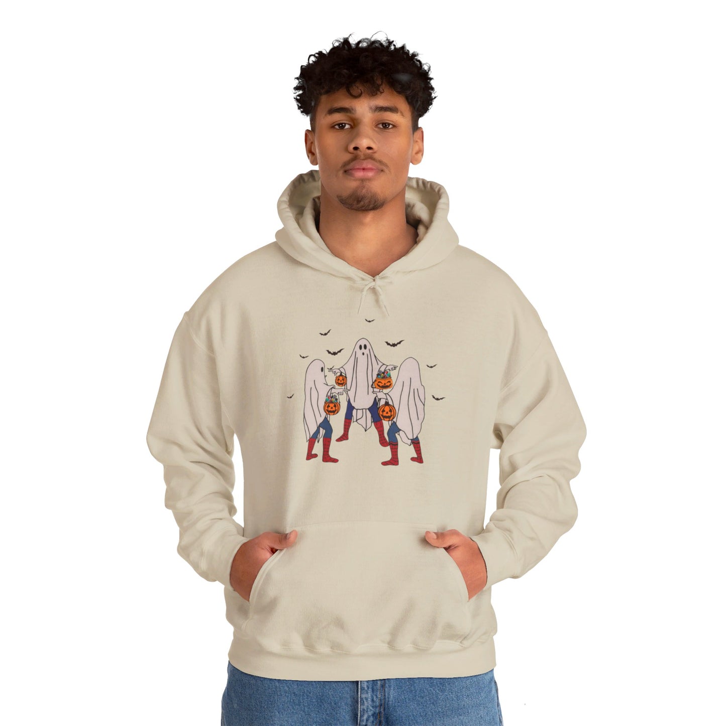 OMNI™ Halloween Themed Spider-Man Meme Unisex Heavy Blend Hoodie