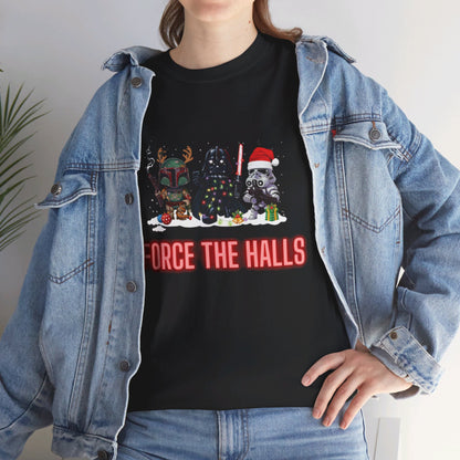 OMNI™ Star Wars Trio (Darth Vader, Boba Fett and Stromtrooper) Christmas Themed  Unisex Heavy Cotton T-Shirt