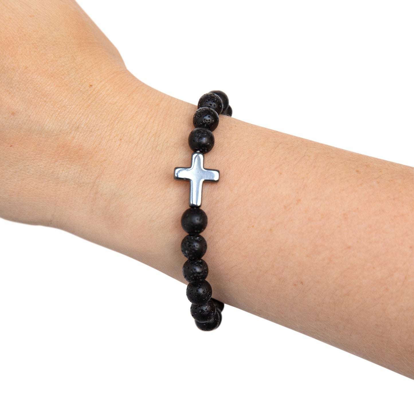 OMNI™ Collections Branded Cross Bead Bracelet