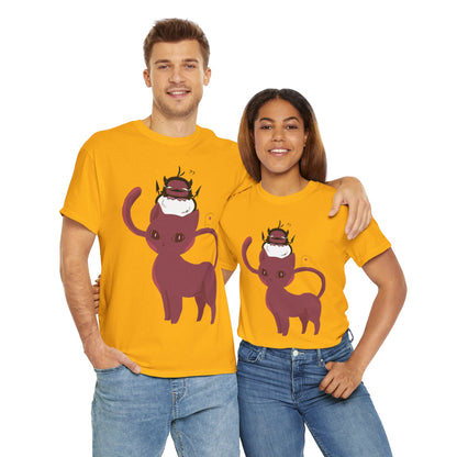 OMNI™ Nero and Rouge Duo Unisex Heavy Cotton T-Shirt