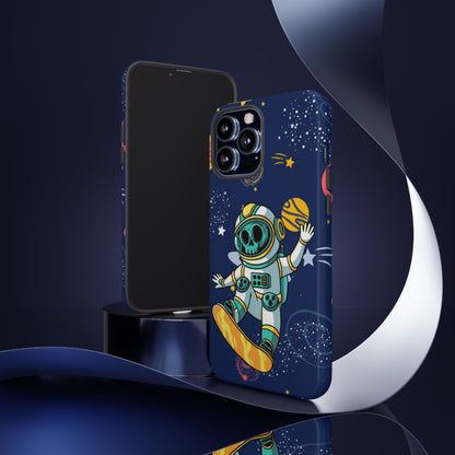 OMNI™ Skeleton Astronaut Space Surfer Double Layered Phone Case