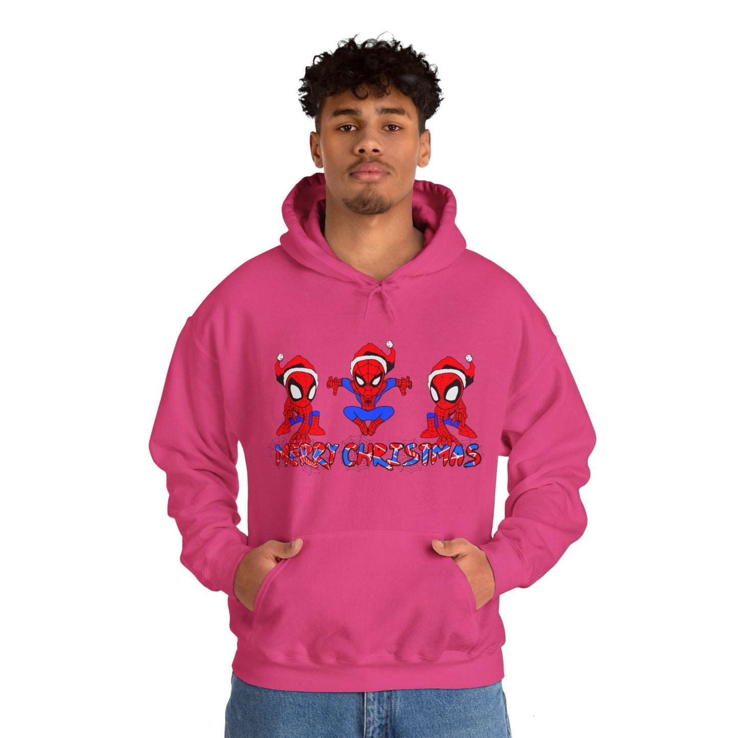 OMNI™ Spider-man Christmas Themed Unisex Heavy Blend Hoodie