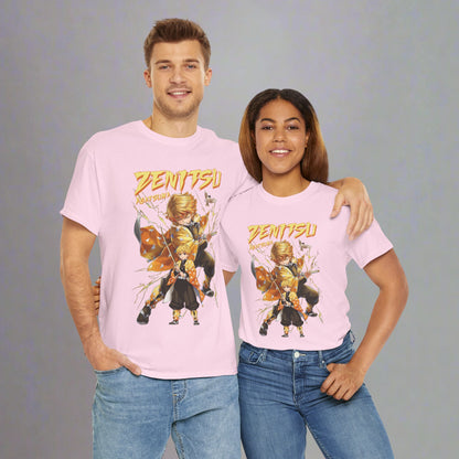 OMNI™ Demon Slayer Zenitsu Agatsuma Unisex Heavy Cotton T-Shirt