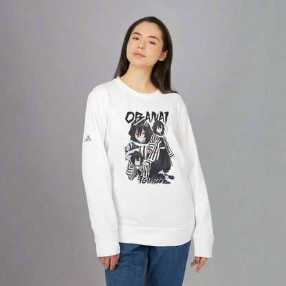 OMNI™ Demon Slayer Serpent Hashira Obanai Iguro Adidas Unisex Fleece Crewneck Sweatshirt