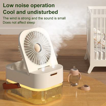 OMNI™ Portable Humidifier Spray Fan Air Cooler With Night Light