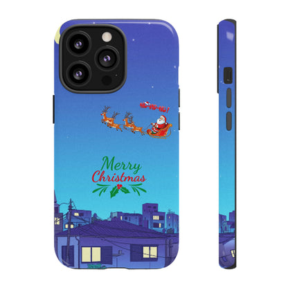 OMNI™ Santa and His Reindeer (Merry Christmas) Starry Night Double Layered Phone Cases