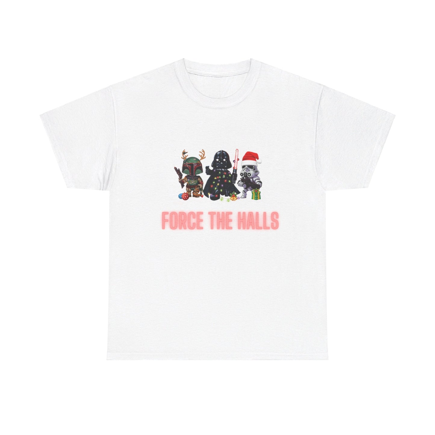 OMNI™ Star Wars Trio (Darth Vader, Boba Fett and Stromtrooper) Christmas Themed  Unisex Heavy Cotton T-Shirt