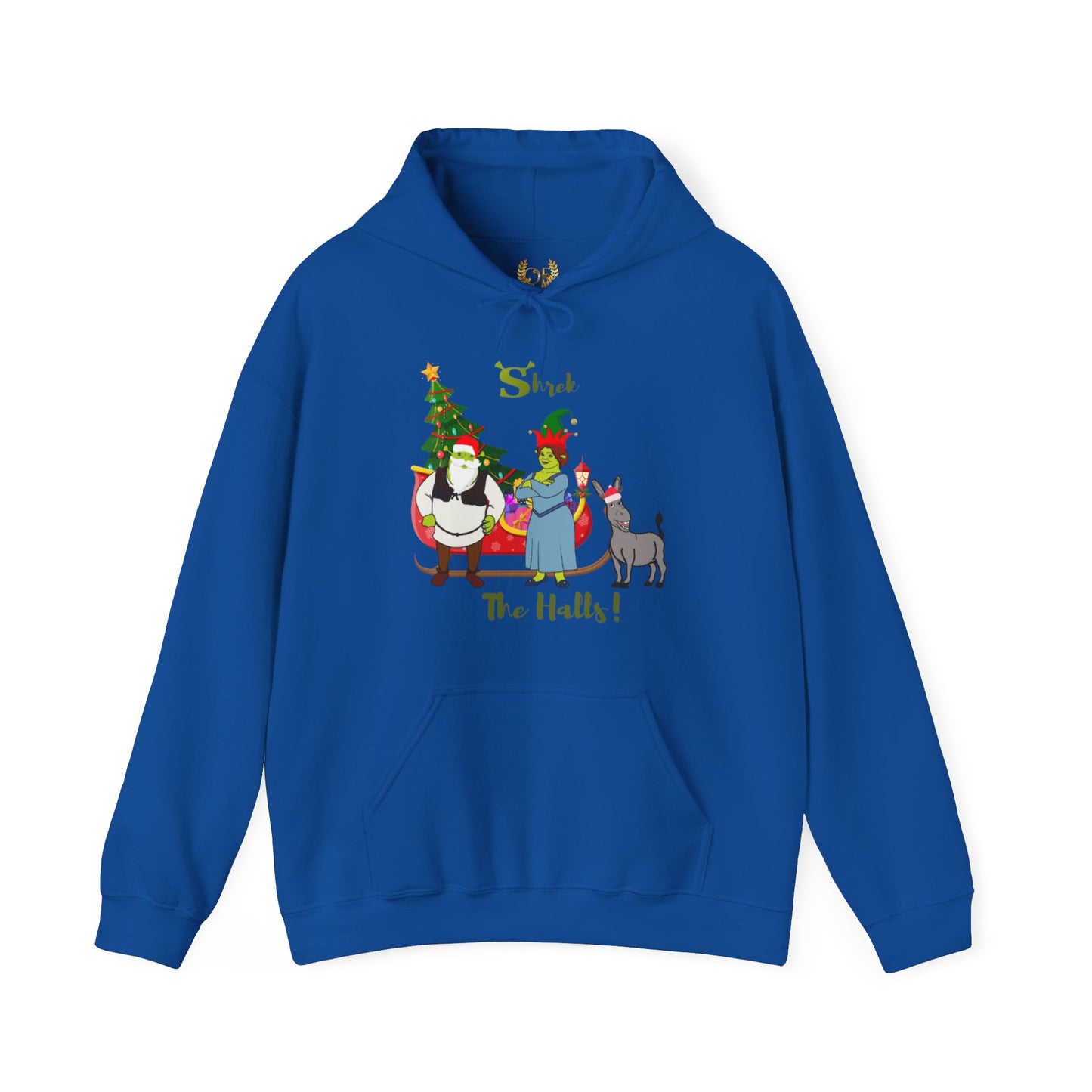 OMNI™ Shrek The Halls! (Shrek Trio: Shrek, Fiona and Donkey) Christmas Themed Unisex Hoodie