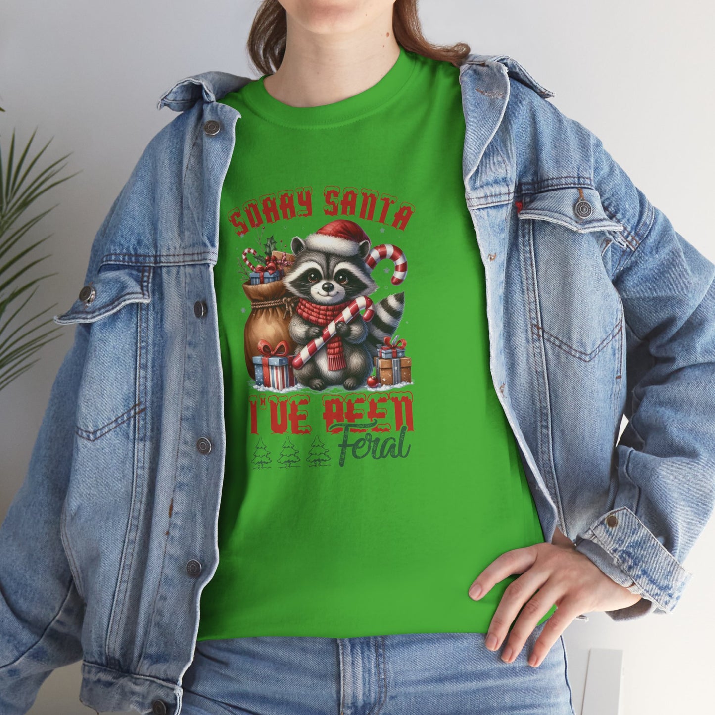 OMNI™ Sorry Santa I've Been Feral Unisex Heavy Cotton T-Shirt