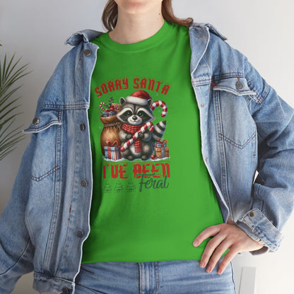 OMNI™ Sorry Santa I've Been Feral Unisex Heavy Cotton T-Shirt