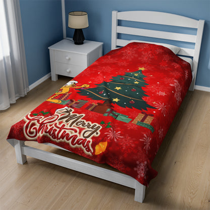 OMNI™ Garfield Christmas Themed Velveteen Plush Blanket