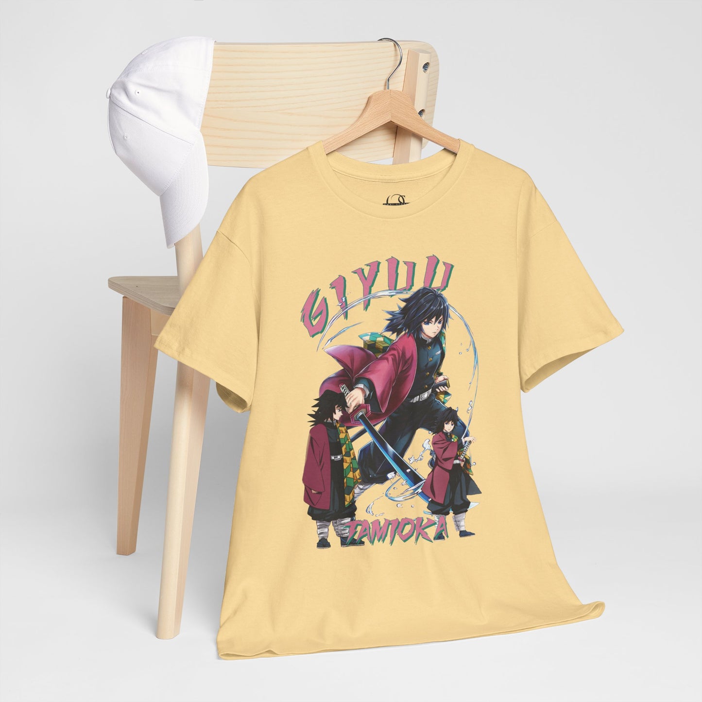 OMNI™ Demon Slayer Water Hashira Giyu Tomioka Unisex Heavy Cotton T-Shirt