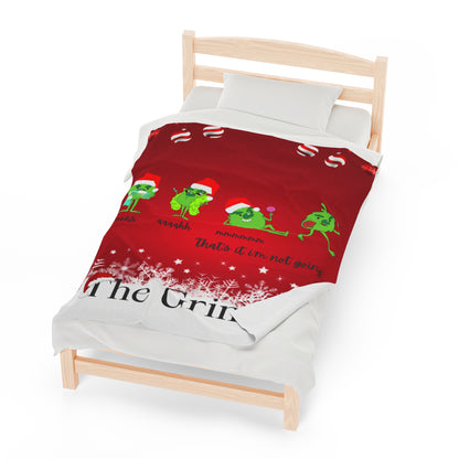 OMNI™ The Grinch "That's It I'm Not Going" Velveteen Plush Blanket