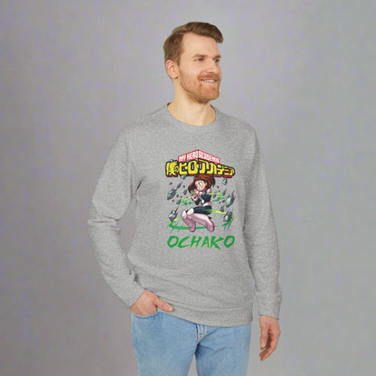 OMNI™ My Hero Academia Ochako Uraraka Adidas Unisex Fleece Crewneck Sweatshirt
