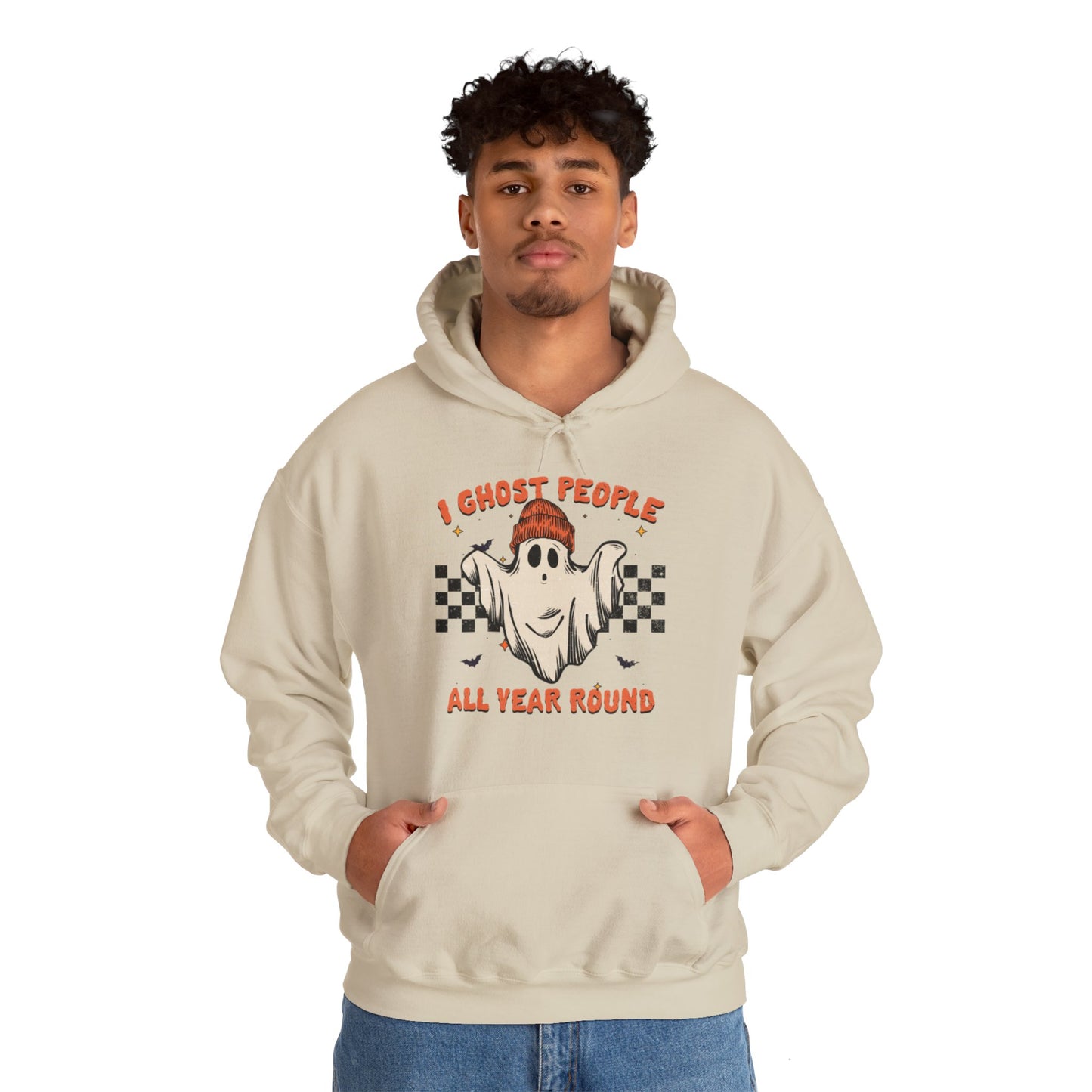 OMNI™ I Ghost People All Year Round Unisex Heavy Blend Hoodie